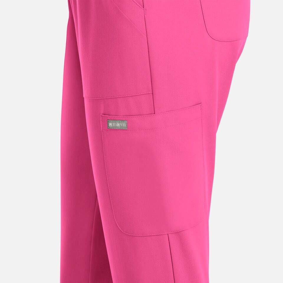 Momentum-by-Maevn_5091-WomensFullElasticPullonPant-HotPink-HPK-04-Maevn-Scrubs.jpg