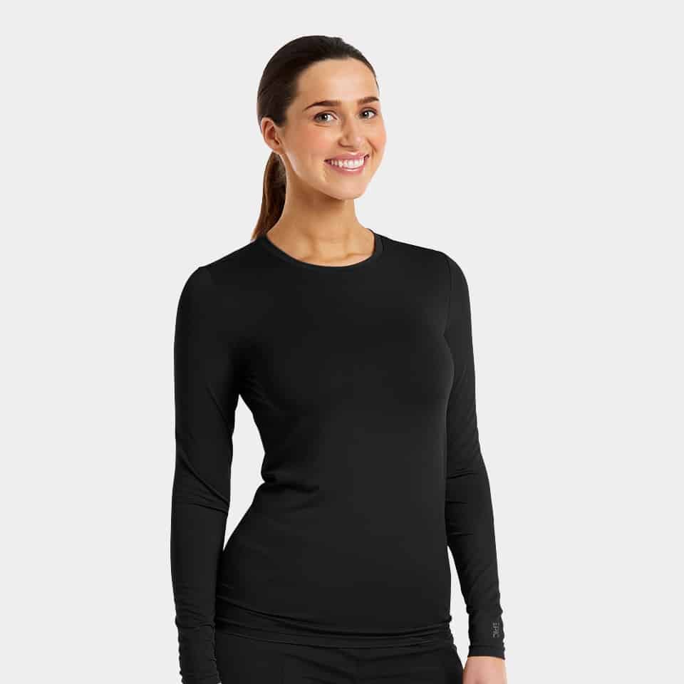 Epic-by-IRG_4800-WomensLongSleeveUnderscrubTee-Black-BLK-01-IRG-Scrubs.jpg Epic by IRG 4800 WomensLongSleeveUnderscrubTee Black BLK 01 IRG Scrubs