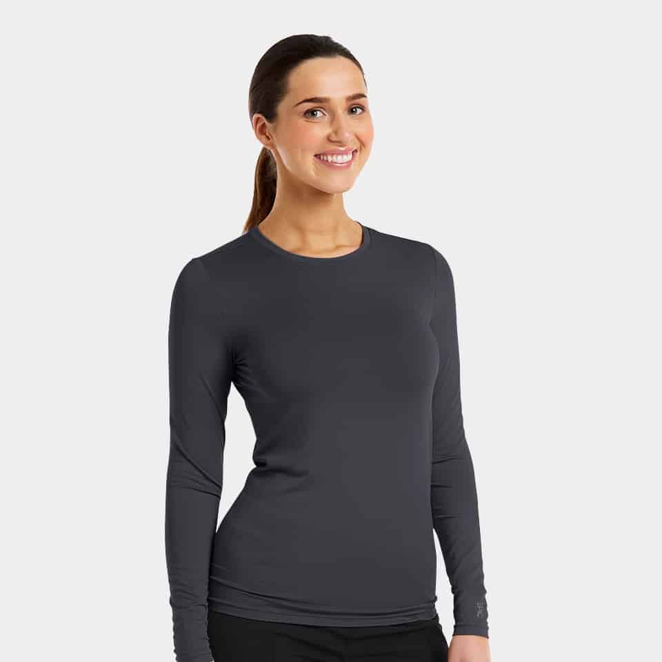 Epic-by-IRG_4800-WomensLongSleeveUnderscrubTee-Pewter-PEW-01-IRG-Scrubs.jpg Epic by IRG 4800 WomensLongSleeveUnderscrubTee Pewter PEW 01 IRG Scrubs