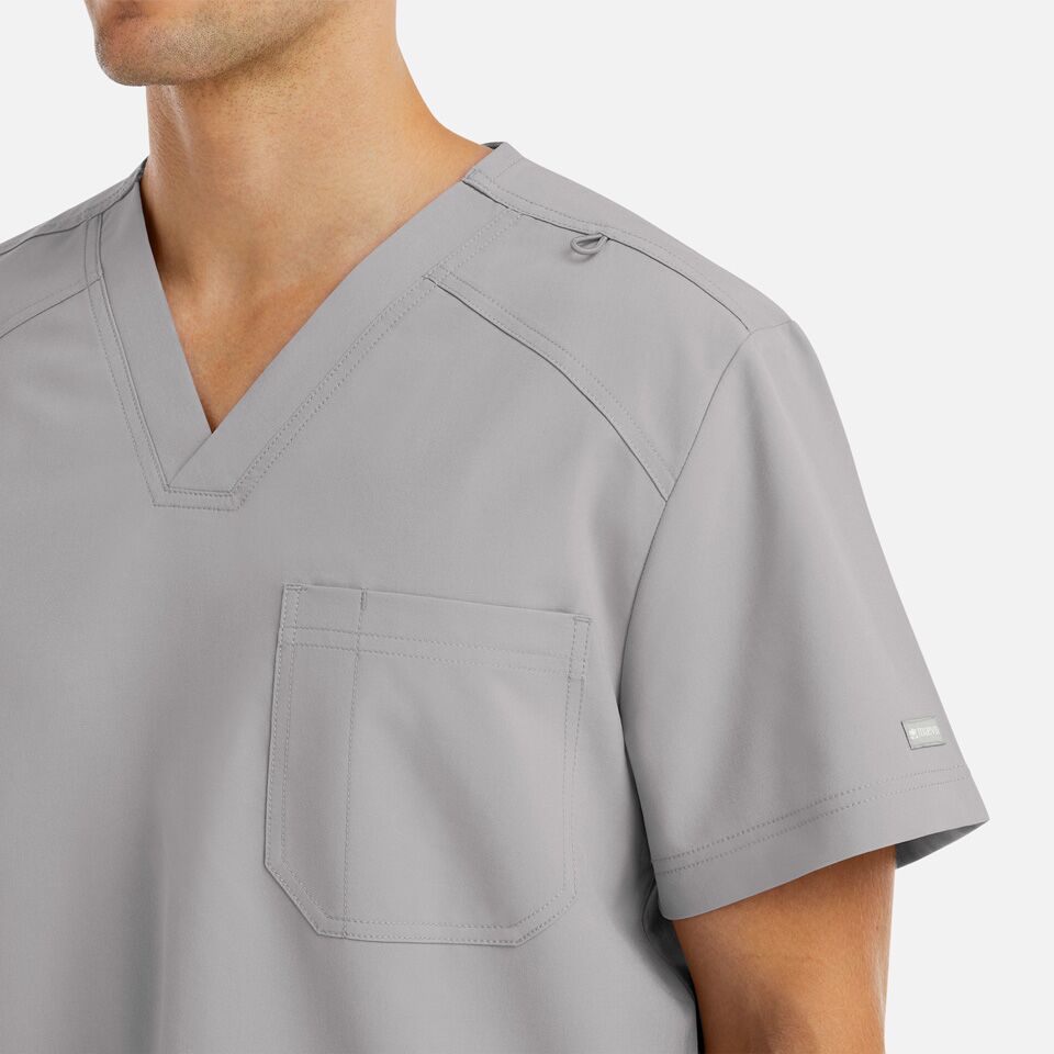 Momentum-by-Maevn_5801-MensTuckableV-NeckTop-QuietGrey-QGR-03-Maevn-Scrubs.jpg Momentum by Maevn 5801 MensTuckableV NeckTop QuietGrey QGR 03 Maevn Scrubs