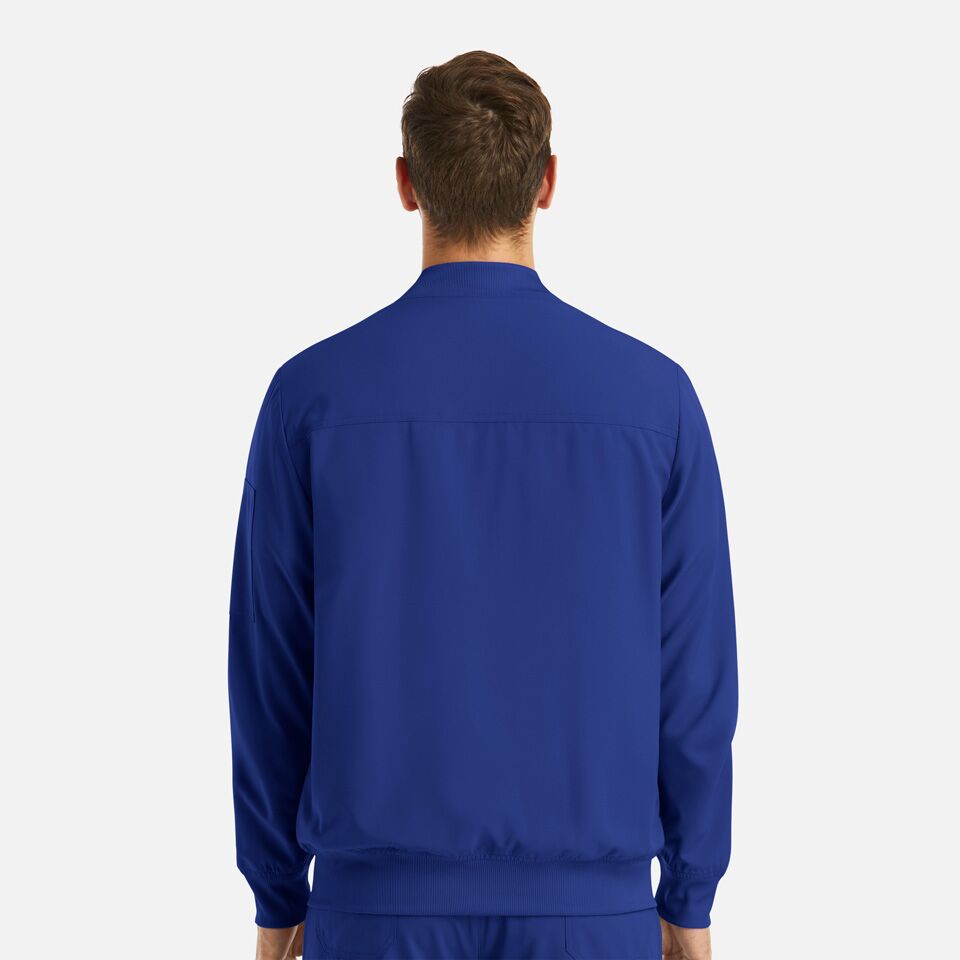 Momentum-by-Maevn_5861-MensFullZipBomberJacket-GalaxyBlue-GBL-02-Maevn-Scrubs.jpg Momentum by Maevn 5861 MensFullZipBomberJacket GalaxyBlue GBL 02 Maevn Scrubs
