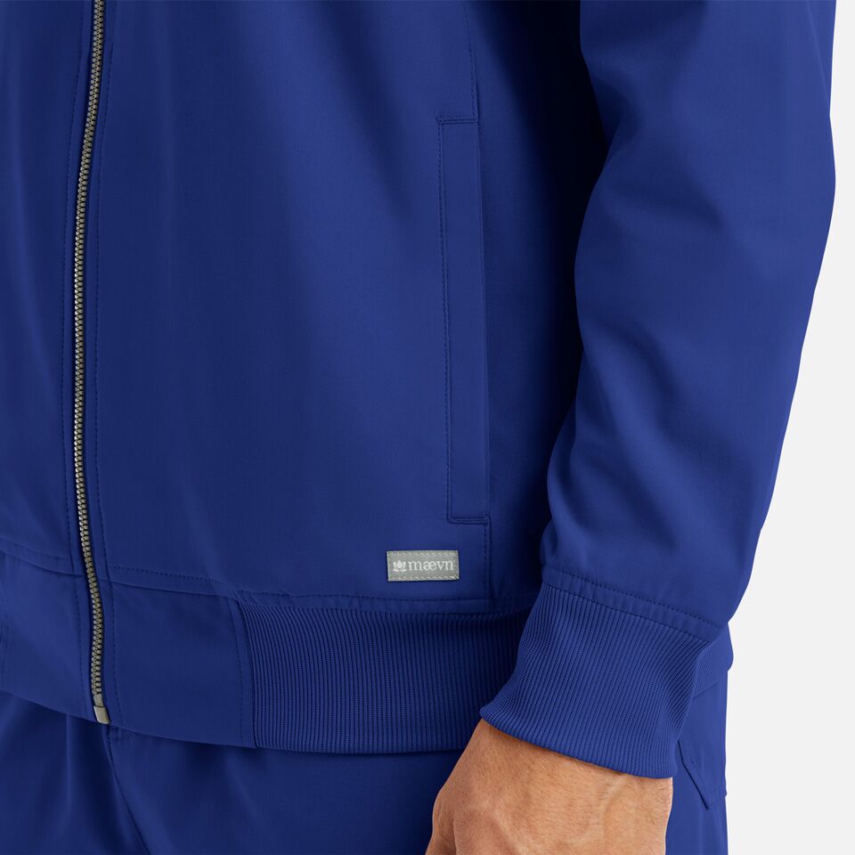 Momentum-by-Maevn_5861-MensFullZipBomberJacket-GalaxyBlue-GBL-04-Maevn-Scrubs.jpg Momentum by Maevn 5861 MensFullZipBomberJacket GalaxyBlue GBL 04 Maevn Scrubs