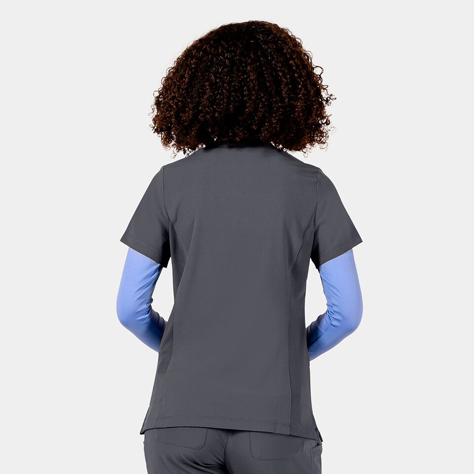 Epic-by-IRG_4801-WomensV-NeckTop-Pewter-PEW-02-IRG-Scrubs Epic by IRG 4801 WomensV NeckTop Pewter PEW 02 IRG Scrubs