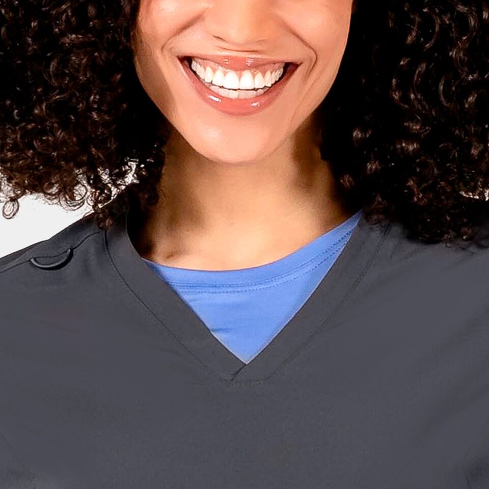 Epic-by-IRG_4801-WomensV-NeckTop-Pewter-PEW-03-IRG-Scrubs Epic by IRG 4801 WomensV NeckTop Pewter PEW 03 IRG Scrubs