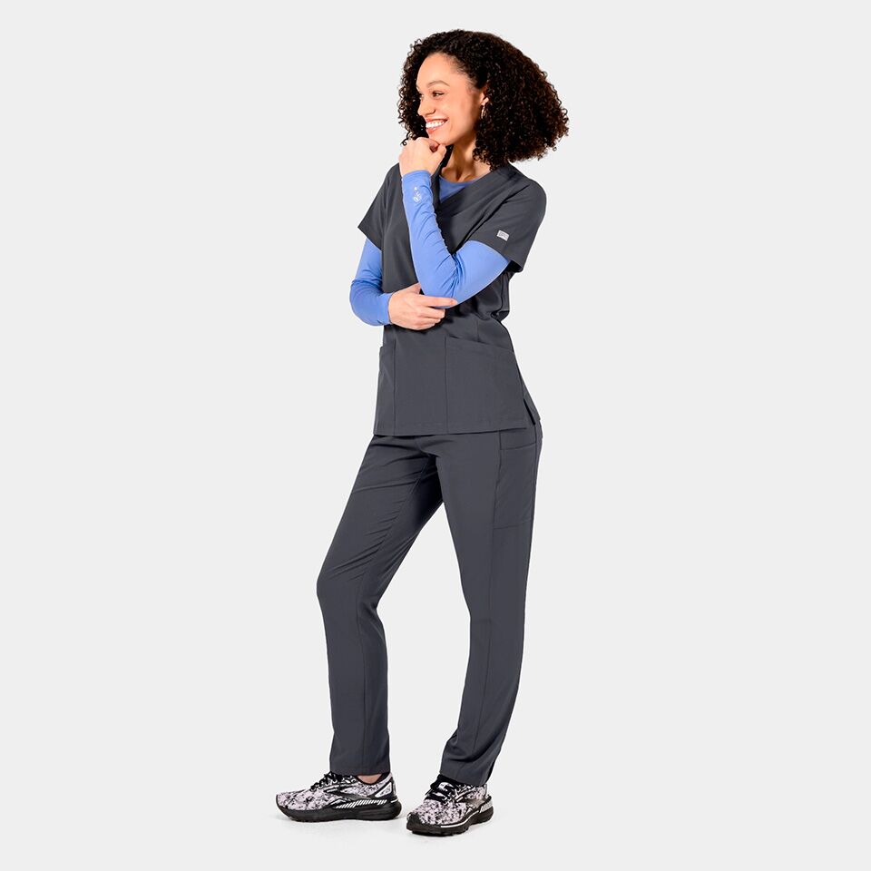 Epic-by-IRG_4801-WomensV-NeckTop-Pewter-PEW-06-IRG-Scrubs Epic by IRG 4801 WomensV NeckTop Pewter PEW 06 IRG Scrubs