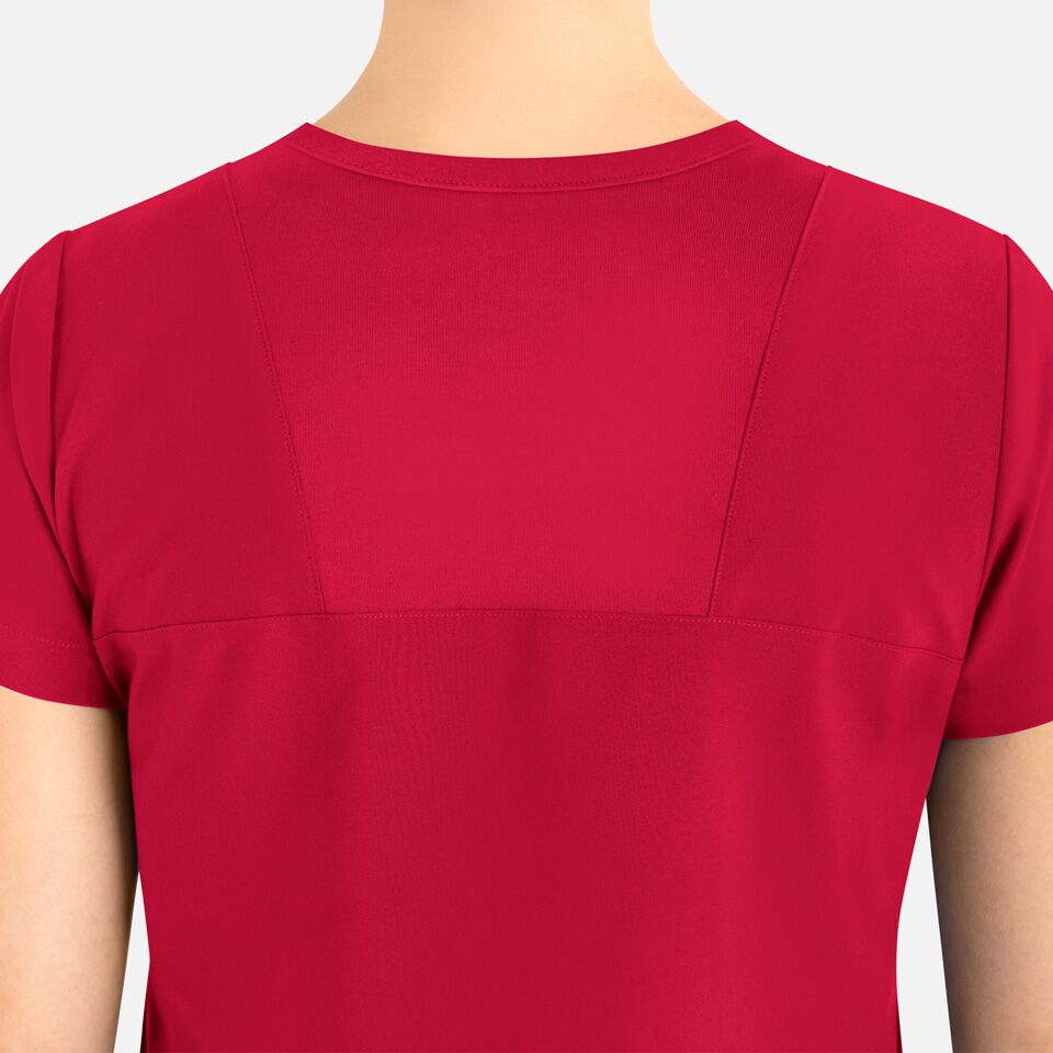 Momentum-by-Maevn_5005-WomensTuckableRoundNeckTop-Red-RED-04-Maevn-Scrubs.jpg Momentum by Maevn 5005 WomensTuckableRoundNeckTop Red RED 04 Maevn Scrubs
