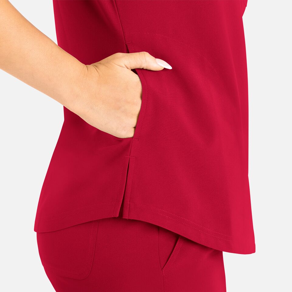 Momentum-by-Maevn_5005-WomensTuckableRoundNeckTop-Red-RED-05-Maevn-Scrubs.jpg Momentum by Maevn 5005 WomensTuckableRoundNeckTop Red RED 05 Maevn Scrubs